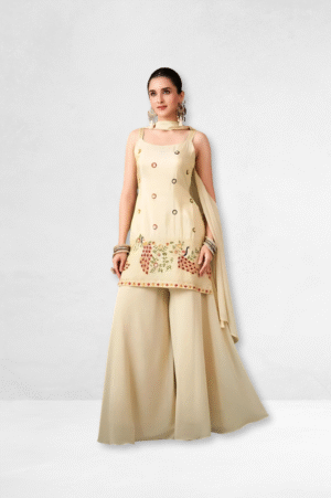 Indo-Western Silk Palazoo Set